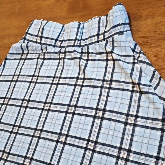 Riley & James Dresses & Skirts - Riley & James|  Women's Size L light blue plaid skater mini skirt